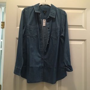 NWT Talbots Denim Shirt/Blouse